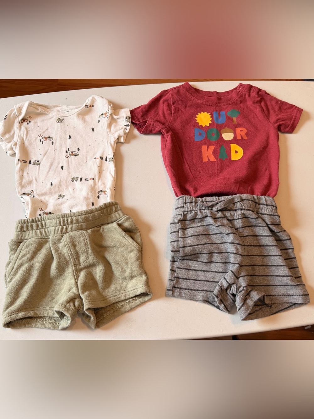 6-9M Summer Outfit Bundle 4pc Outdoor Camping